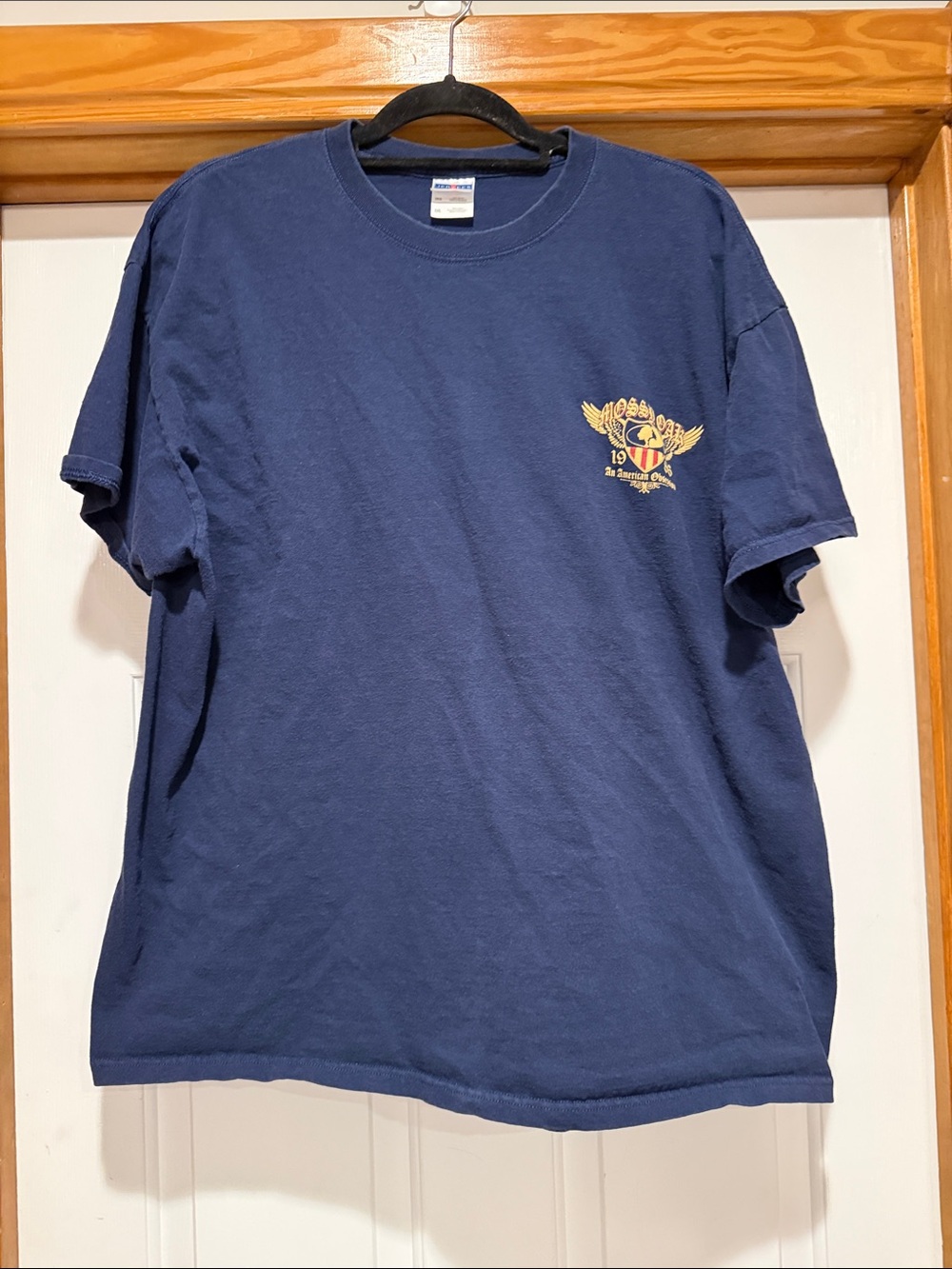 Jerzees Navy Short-Sleeve Crewneck T-Shirt with Gold Crest